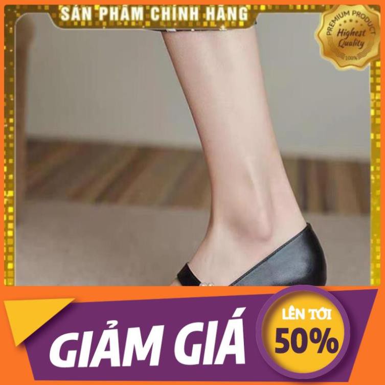 HOT RẺ RẺ RẺ HÀNG HOT HOT QUẢNG CHÂU ODER Giày cao gót đế vuông mũi nhọn quai hoa vintage cổ điển hàng Quảng Châu BAO RẺ