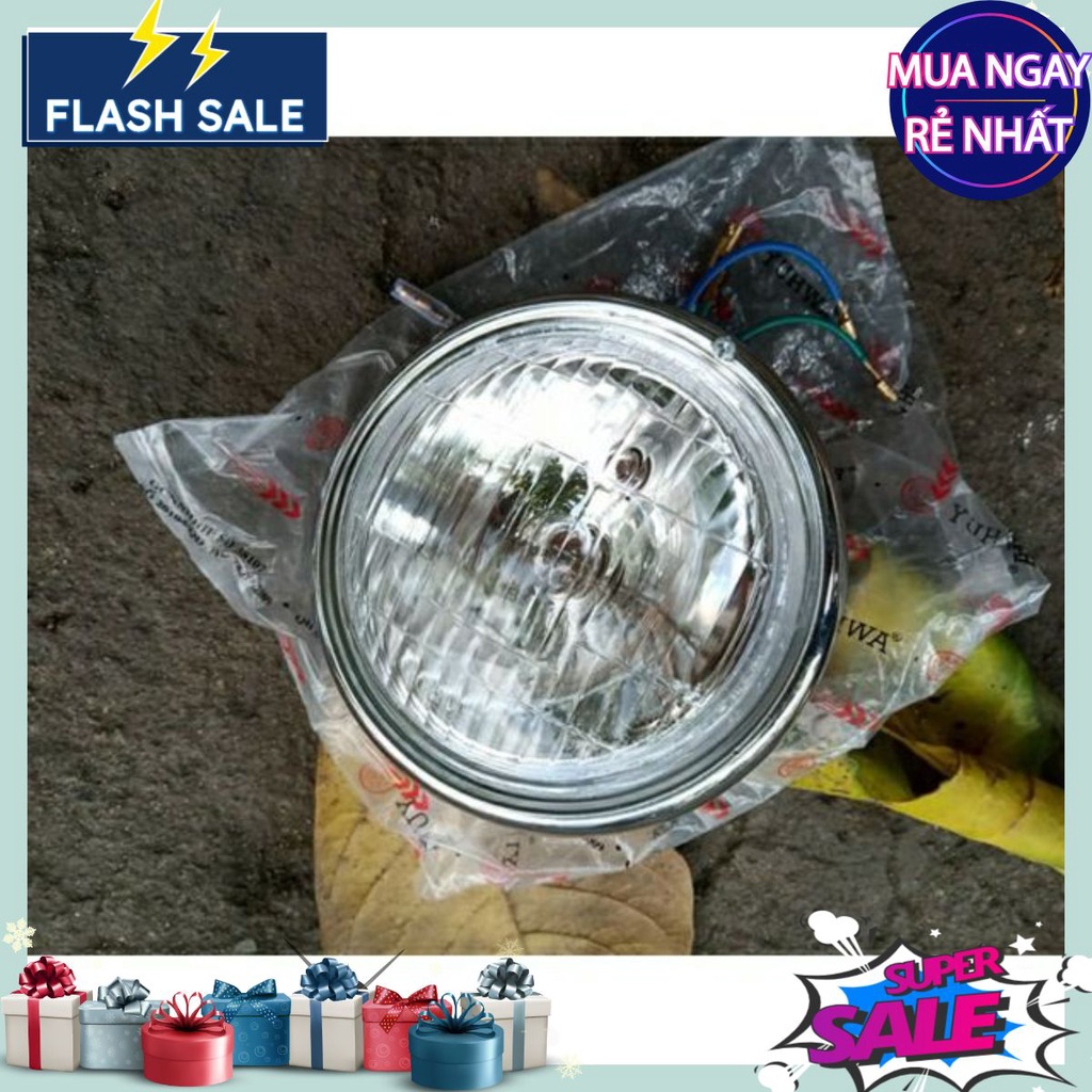 Pha Cub 81 mới, cũ xuất xứ Đài Loan kèm bóng đui (chóa cho xe máy Honda new, tây á, Tq trung quốc.