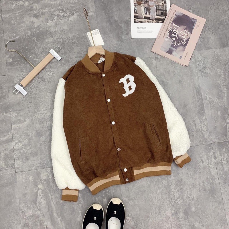 ÁO KHOÁC B NHUNG TĂM PHỐI TAY LÔNG | BigBuy360 - bigbuy360.vn