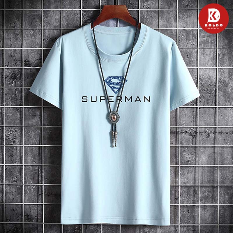 Áo thun nam KO&DO Áo tay lỡ nam mã TT26 họa tiết Superman ngắn tay thể thao đẹp mùa hè tập gym vải cotton | BigBuy360 - bigbuy360.vn