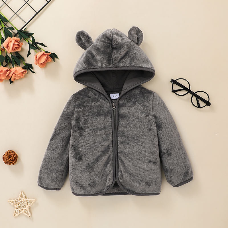 Combo bộ đồ bé gái trai 3-24 tháng ắn Tay Dài Giữ Ấm Mùa Đông In Hình Hoạt Hình Áo Khoác Hoodie quần dài set thời trang cho bé trẻ em sơ sinh