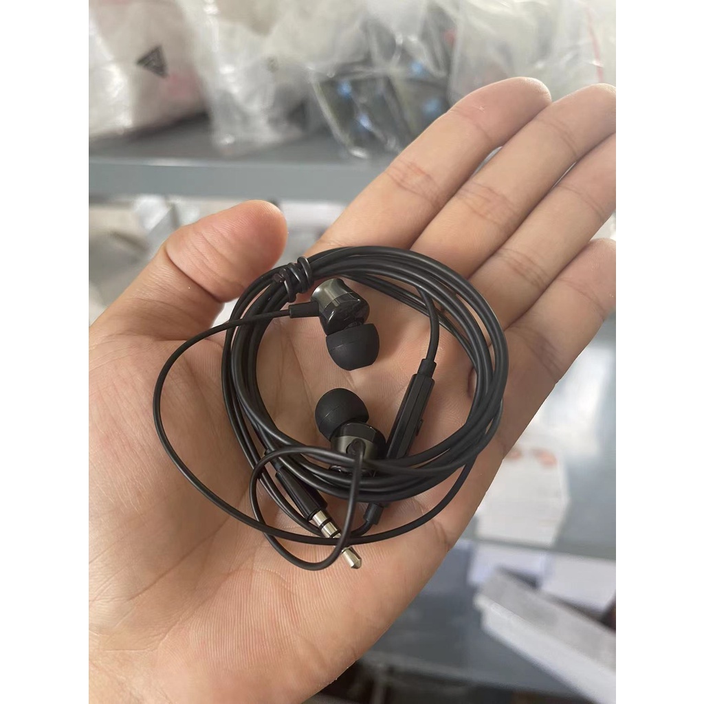 Tai nghe nhét tai giá rẻ nhỏ gọn motorola nghiên bass không gây đau tai có micro