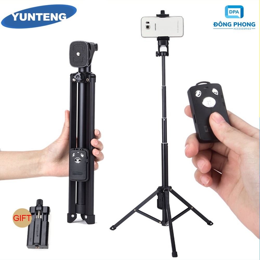 Gậy Chụp Hình 3 Chân Yunteng VCT-1688 - Tripod Điện Thoại, Máy Ảnh