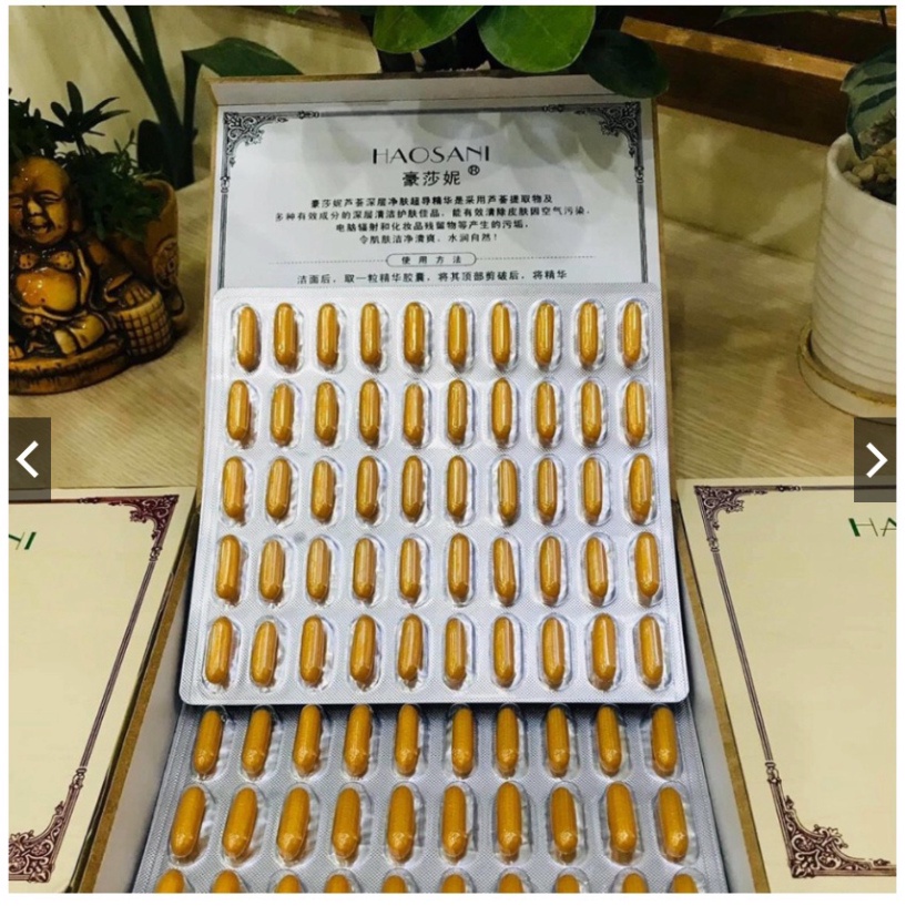 Viên Hút Chì Thải Độc Tố HAOSANI - Hộp 100V Chính Hãng Dùng spa thẩm mỹ viện