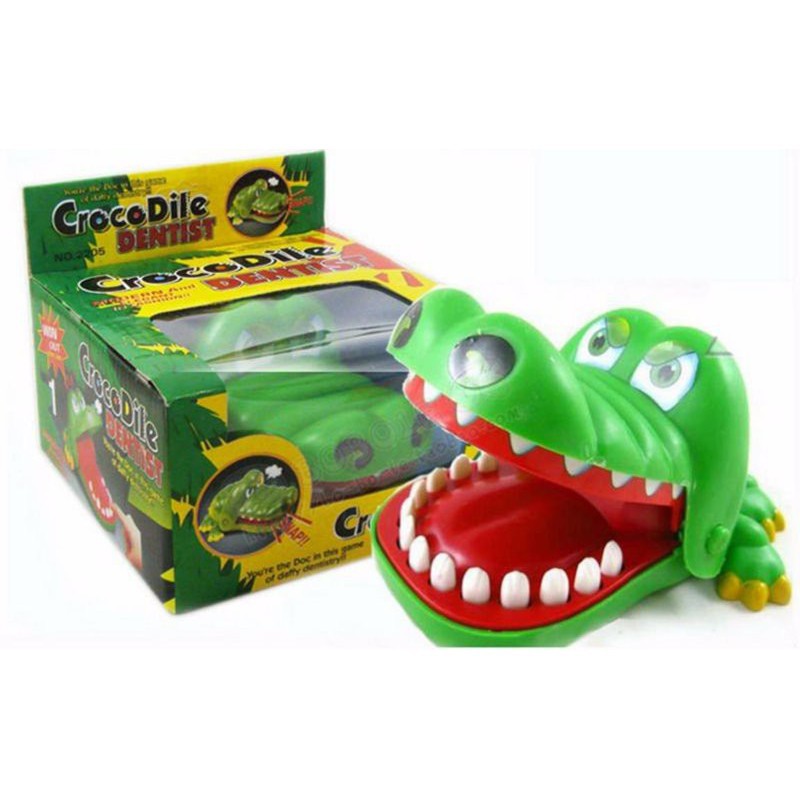 Cá sấu cắn tay 💖𝑭𝑹𝑬𝑬𝑺𝑯𝑰𝑷💖 Khám răng_ đồ chơi cho bé [Loại lớn]