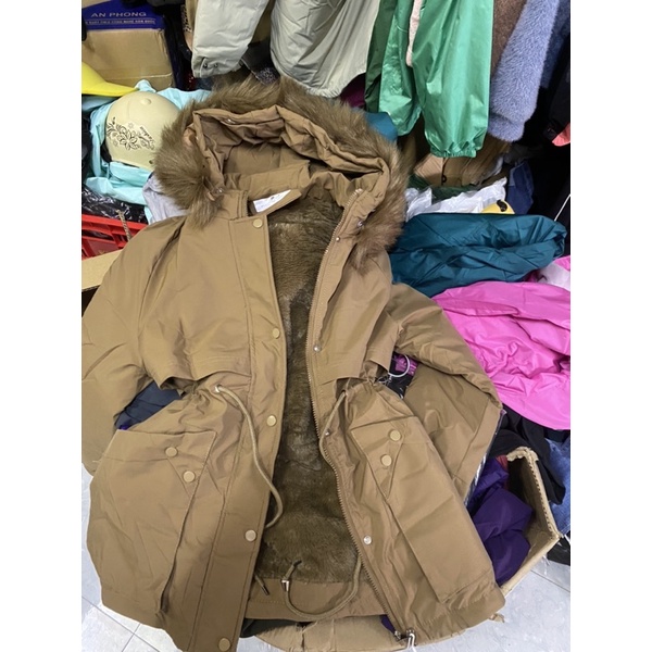 Áo Phao Parka Túi Hộp Màu Nâu Tây Sang Chảnho | BigBuy360 - bigbuy360.vn