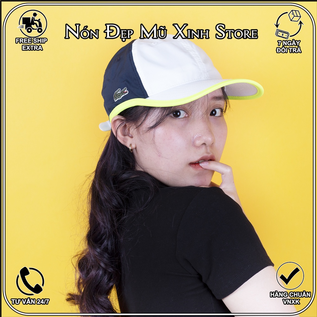 Nón lưỡi trai lacos.te vải dù siêu thoáng mát. chất liệu cao cấp,thời trang  phom mềm,đường may tinh tế