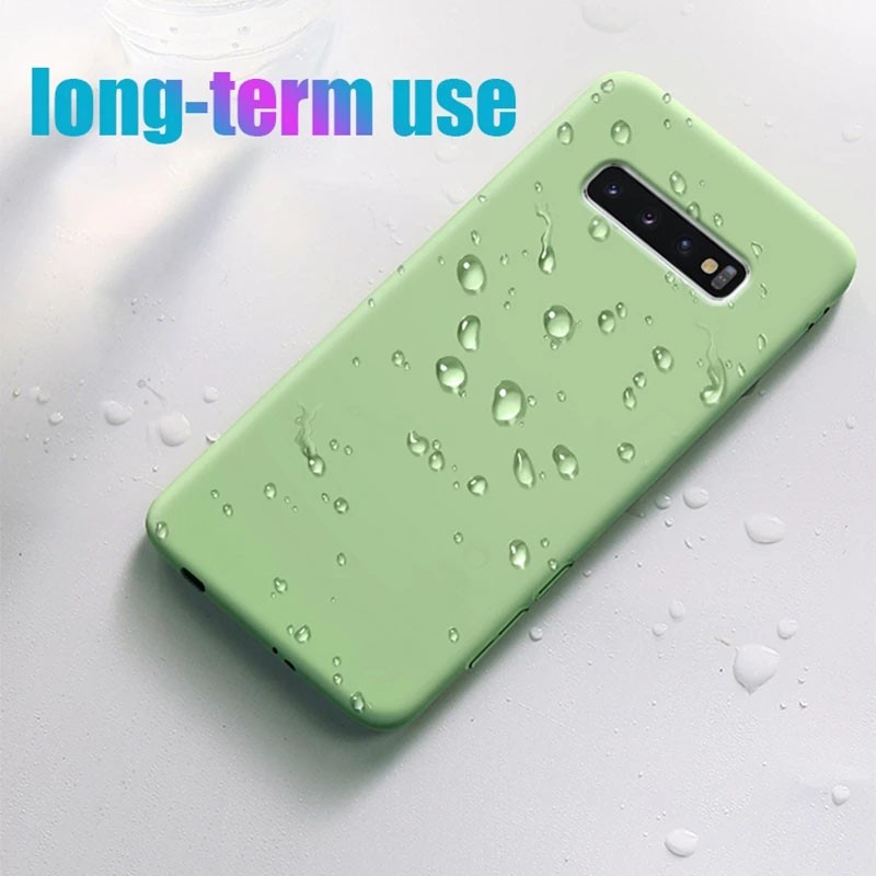 Ốp điện thoại silicon mềm màu trơn dành cho For Samsung Galaxy S10 Plus 5G S10e