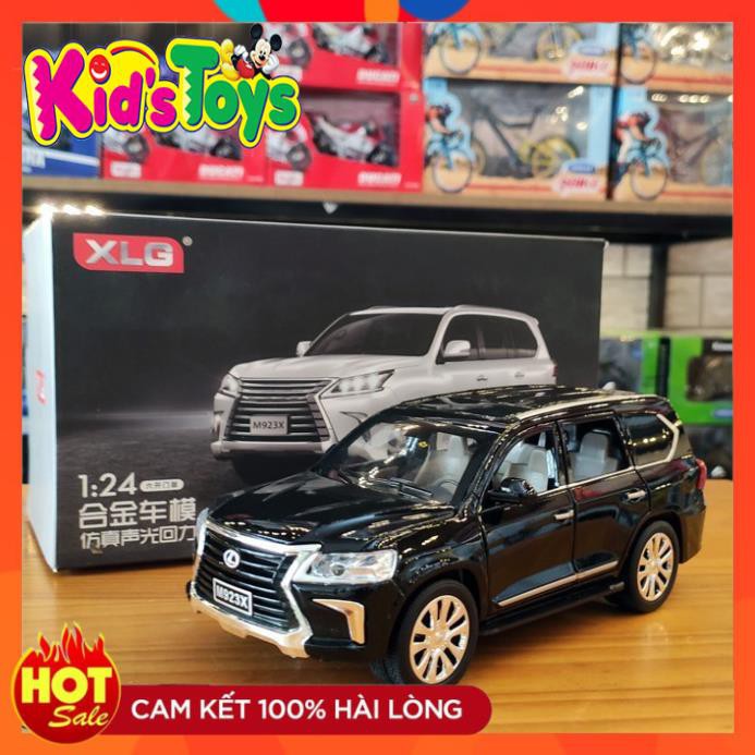 Xe mô hình hợp kim Lexus LX570 XLG tỉ lệ 1:24 màu đen