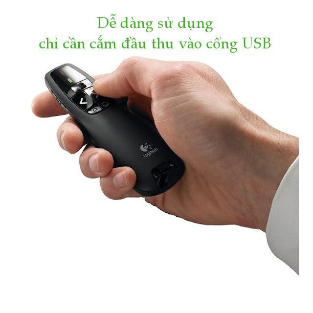 Bút trình chiếu logitech phím bấm nhạy hỗ trợ giảng dạy, thuyết trình, luận văn,...