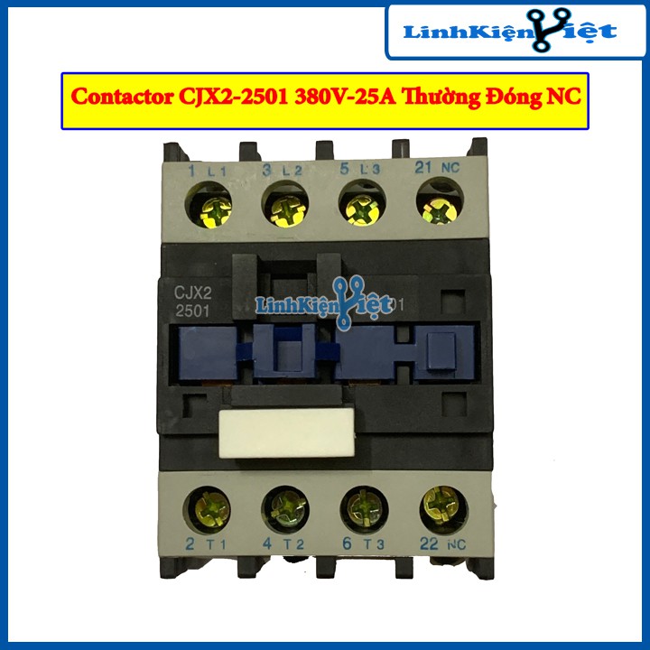 Khởi động từ contactor CJX2 380V 25A vỏ chống cháy, công suất lớn