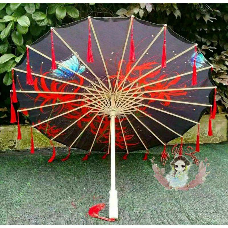 Ô dù cổ trang dù nhật đạo cụ chụp hình trang trí