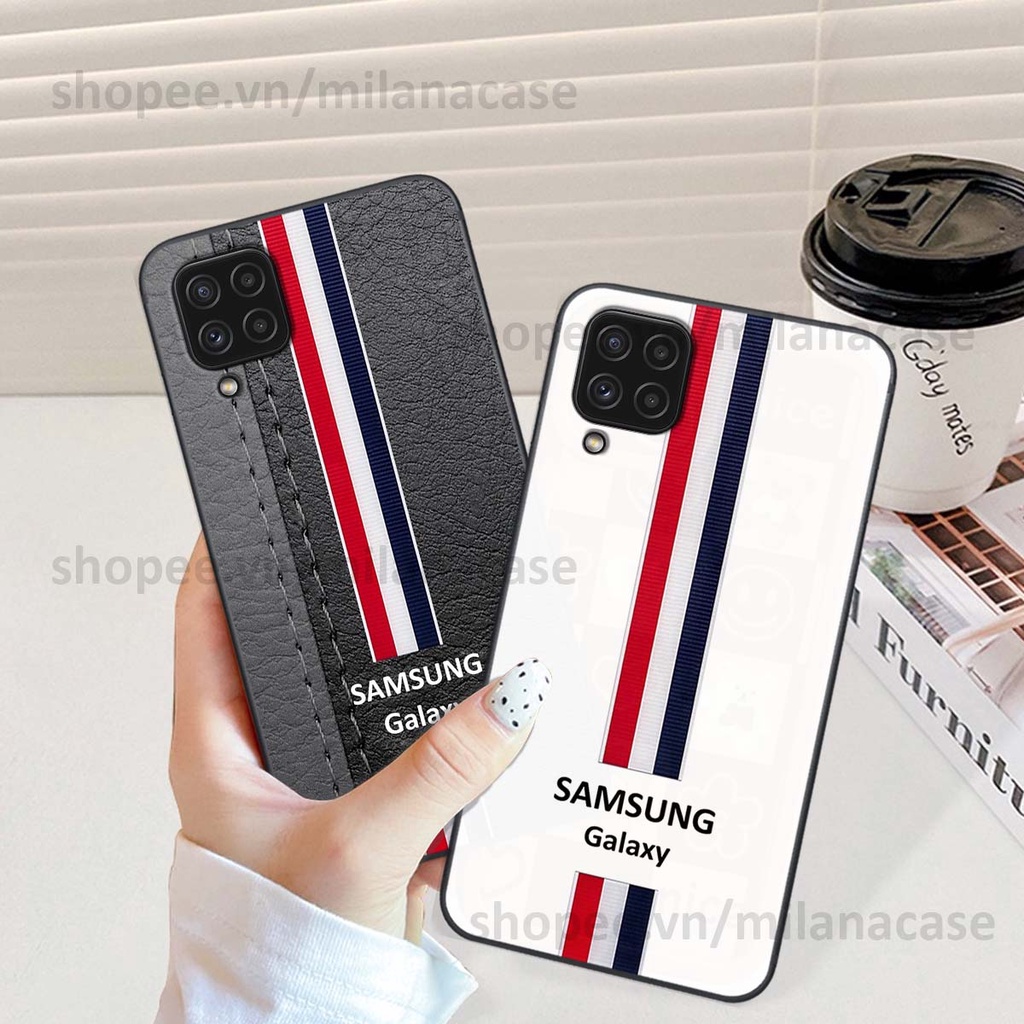 Ốp Samsung A22 4G / A22 5G in giả da phong cách thể thao, cá tính, thời trang
