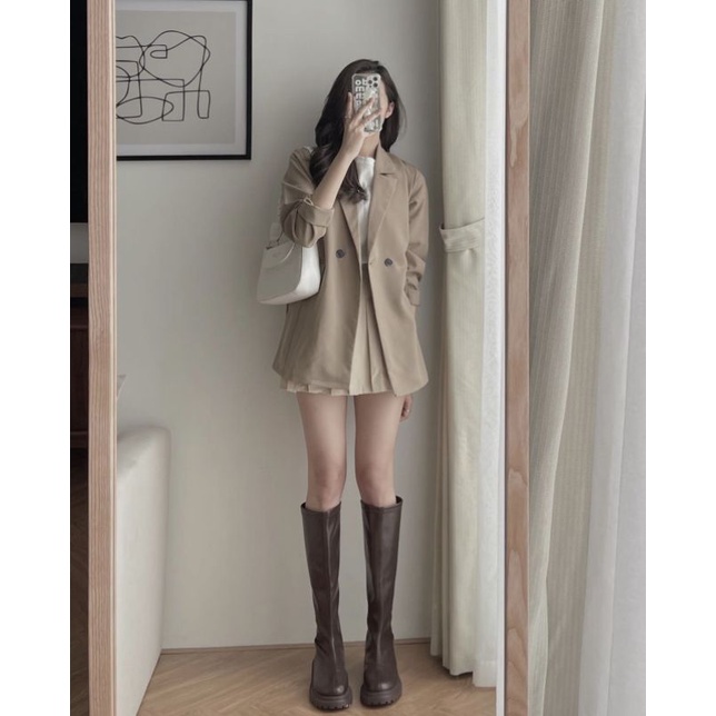 ÁO BLAZER 1LỚP DÁNG DÀI 2 CÚC XINH XẮN | BigBuy360 - bigbuy360.vn