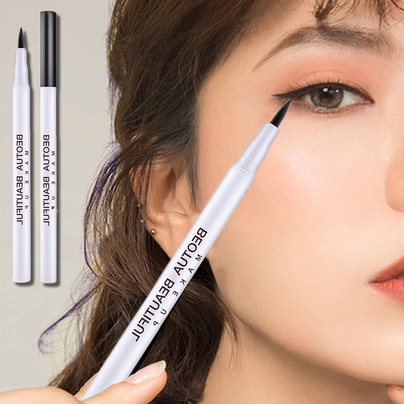 Bút Kẻ Mắt Dạng Lỏng 3 Màu Siêu Mịn Không Thấm Nước Tự Nhiên Không Nhòe