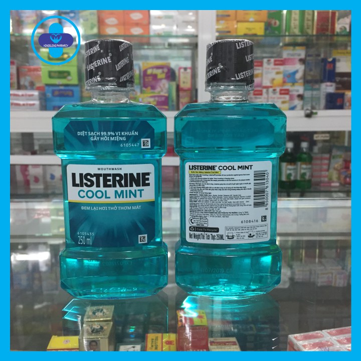 Nước Súc Miệng LISTERINE Cool Mint 250ml Xuất xứ Thái Lan