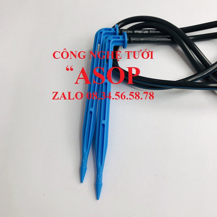 Bán 10 Bộ tưới nhỏ giọt 2 que cắm 10CM CÓ ĐẦU TƯỚI BÙ ÁP CÓ RỈ 8L-H chất lượng tốt.