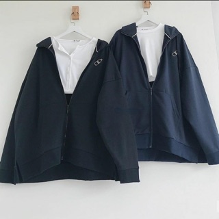 Áo khoác nỉ da cá xẻ tà