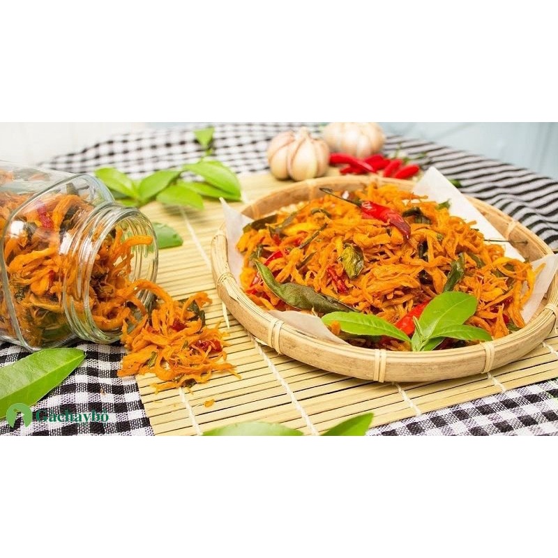 Ăn Vặt MeoMeo Khô Gà Lá Chanh Xé Cay Giòn Đạm Vị 100g Đồ Ăn Vặt