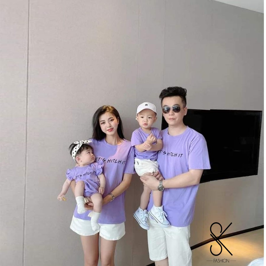 Áo phông chất mềm min sờ mướt tay _Áo 4 ngừoi _Đồng phục gia đình_Sk shop
