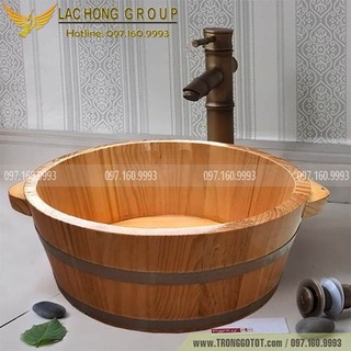 CHẬU GỖ RỬA MẶT