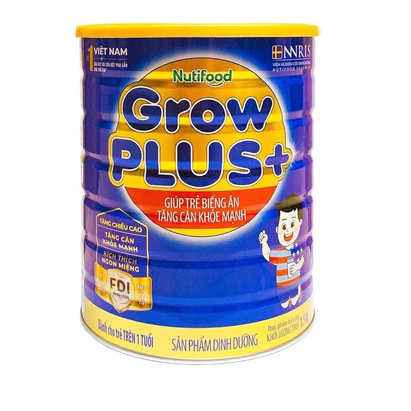 Combo 2 lon sữa bột Grow plus xanh 1,5kg(Date 2023)