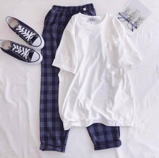 Quần Plaid Pants Unisex