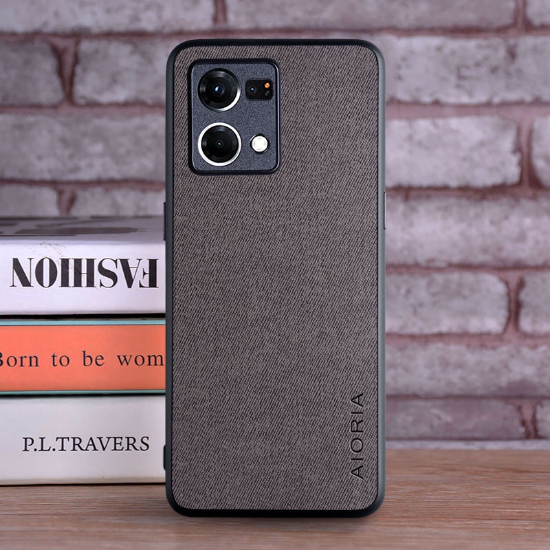 Ốp Điện Thoại Da Viền TPU Dẻo Sang Trọng Thời Trang Cho OPPO Reno 6 7 Pro Plus Reno6 Reno7 5G 4G
