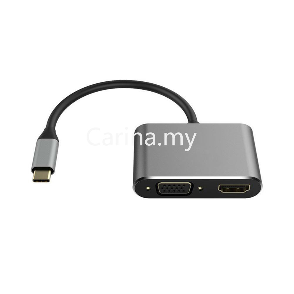 Bộ Chuyển Đổi Âm Thanh / Hình Ảnh Từ Usb 3.1 Type C Sang 4k Ra Rachel4 Trong 1 Cho Macbook Air Pro Laptop Pc Smart Tv Ipad Huawei