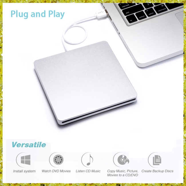 Ổ đĩa CD DVD kết nối USB cho Apple MacBook Air Pro