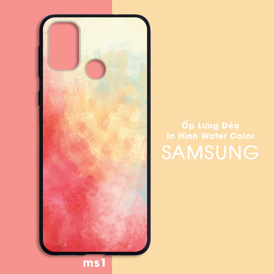 Ốp Lưng Samsung Galaxy A12 A02S S21 Note 20 Plus Ultra M51 A32 A52 A72 Note 10 S10 Lite 4G 5G Dẻo In Hình Water Color