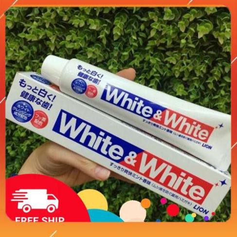 Kem đánh răng White Nhật [FREE SHIP] chuẩn nội địa nhật, ảnh thật, làm trắng răng bản full size 150g mẫu mơi