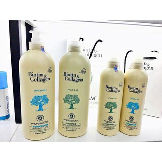 [Chính Hãng] Bộ dầu gội Biotin & collagen 500ml và 1000ml phục hồi hư tổn,mềm mượt, kích mọc tóc