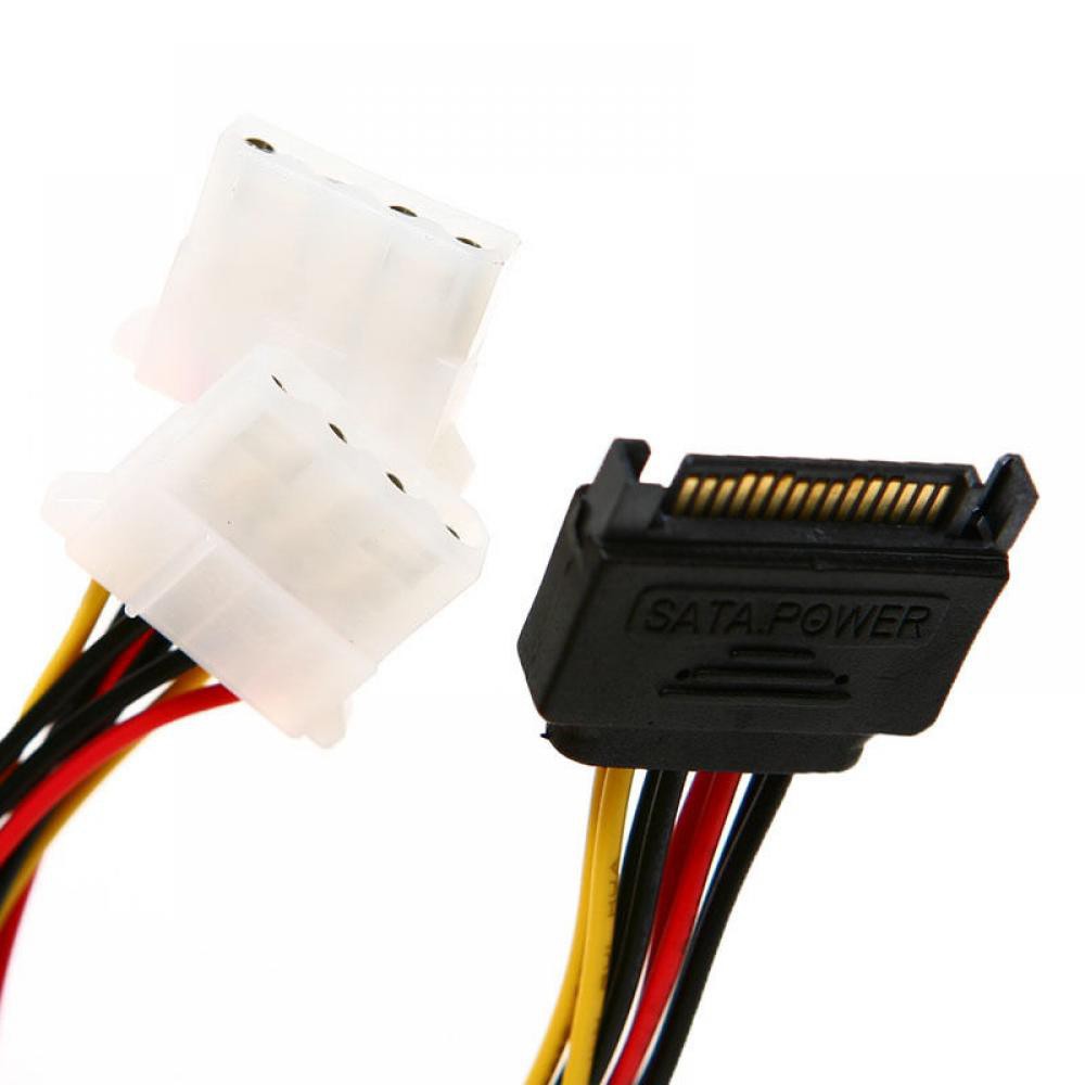 Đầu nối cáp SATA 15-pin đầu đực qua Molex IDE 4-pin đầu cái | WebRaoVat - webraovat.net.vn