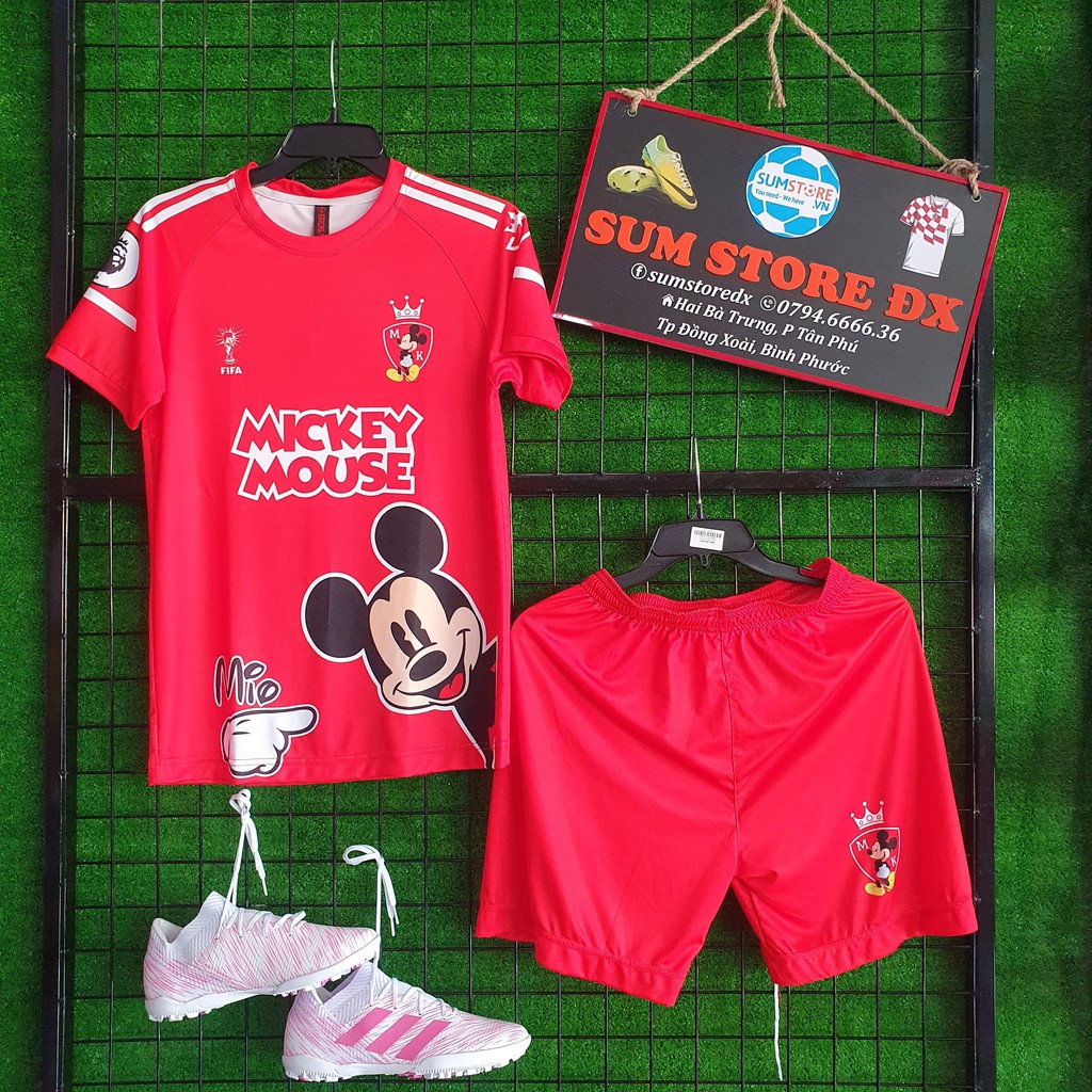 Miky Đỏ - Áo Bóng Đá Thun Thái Lạnh Cao Cấp