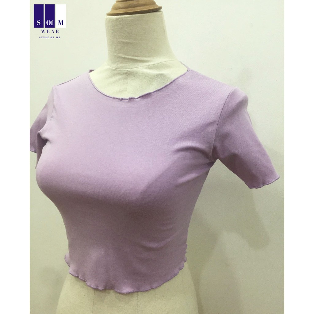 Áo Croptop Sofm Wear viền bèo