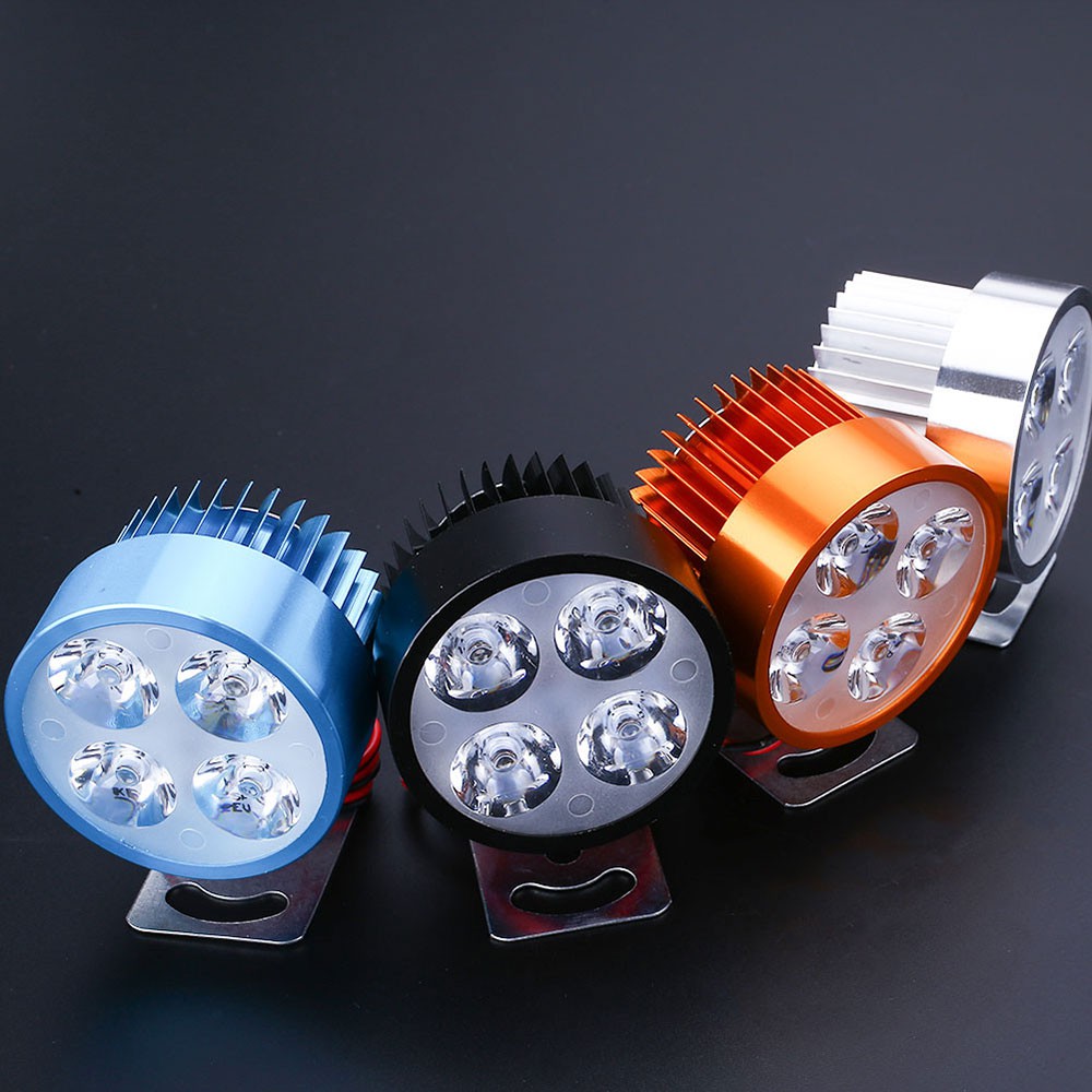 4Led Motorcycle Fog Lights, Waterproof Modified External Car Lights, Bright Spotlight