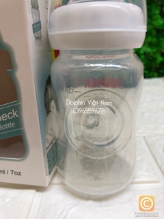 (Tặng thêm 1 núm) Bình sữa cổ rộng Dolphin 200ml/300ml