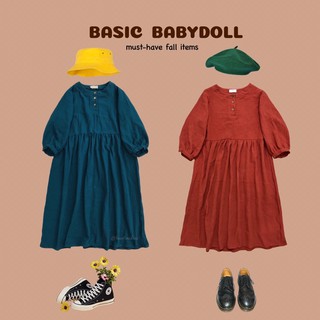 Đầm Basic Babydoll (đầm trơn không thêu)
