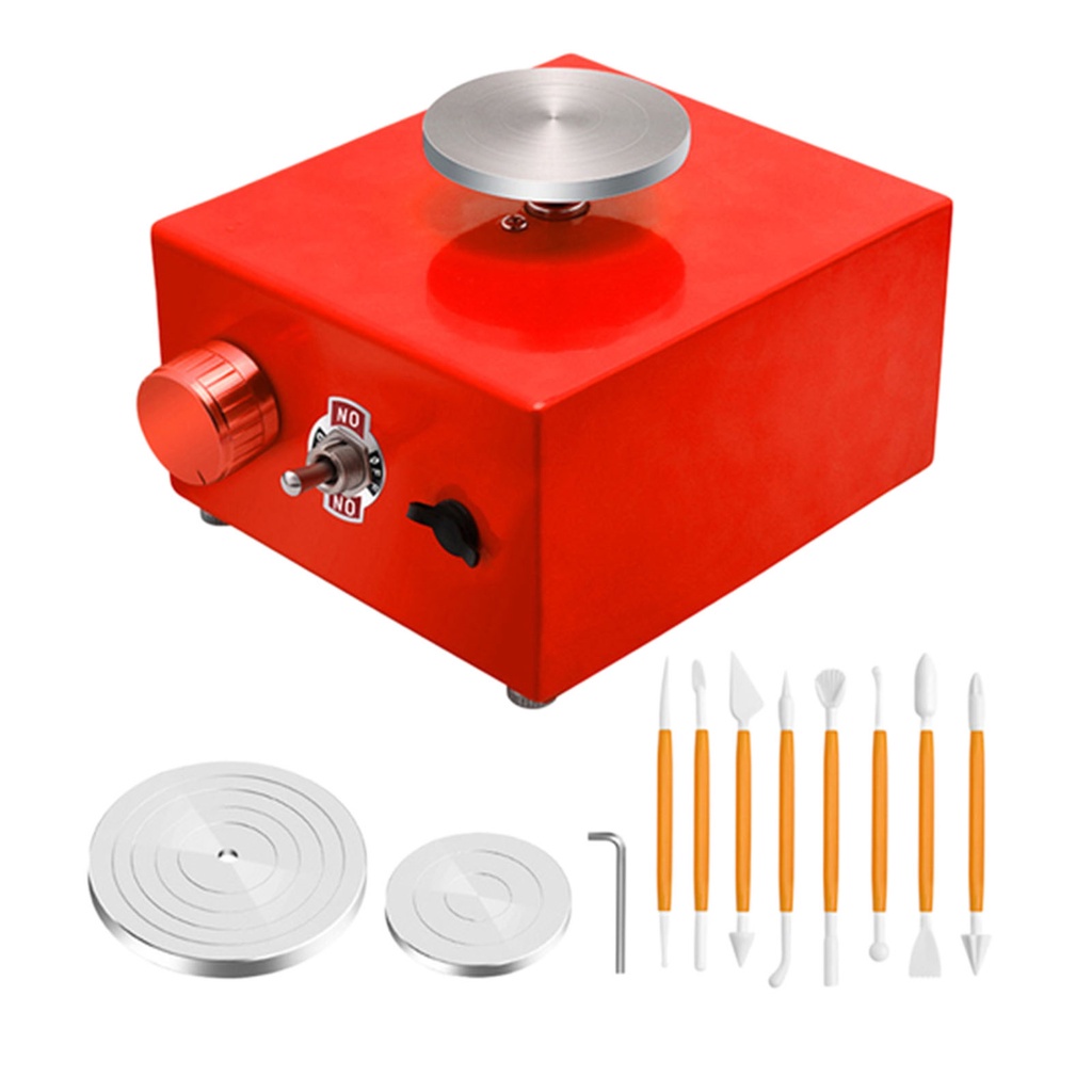 Máy Làm Gốm Sứ Mini Có Khay Xoay 45mm / 60mm / 100mm Cho Người Mới Bắt Đầu DIY