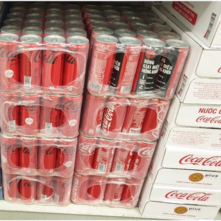 (Thùng 24 lon) Nước ngọt Coca Zero (Lon 320ml) Date mới nhất T9-T10/2025