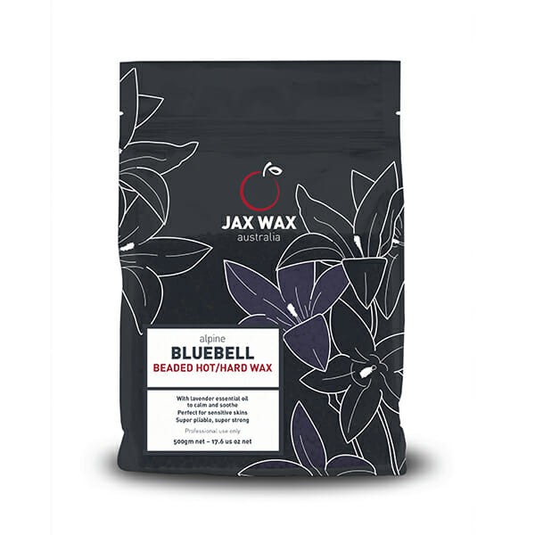 Sáp tẩy lông nóng dạng hạt Jax Wax Alpine Bluebell Beads 500g - lấy đi tận gốc nang lông từ cứng khỏe