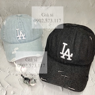 Nón kết jean thêu L.A phong cách bụi bặm cá tính
