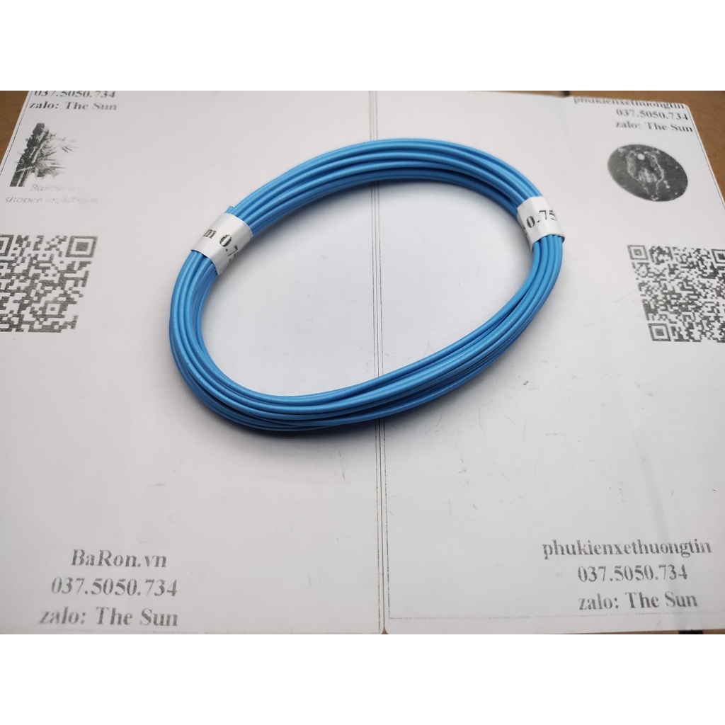 Dây điện lõi đồng tiết diện 0,75mm nhiều sợi, vỏ chống cháy
