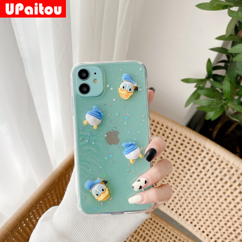 DONALD DUCK ốp điện thoại Kim Tuyến Nước Hình Vịt Cho Iphone 12 11 Pro Max 12mini Se2020 X Xr Xs Max 7 8 6 6s Plus | BigBuy360 - bigbuy360.vn