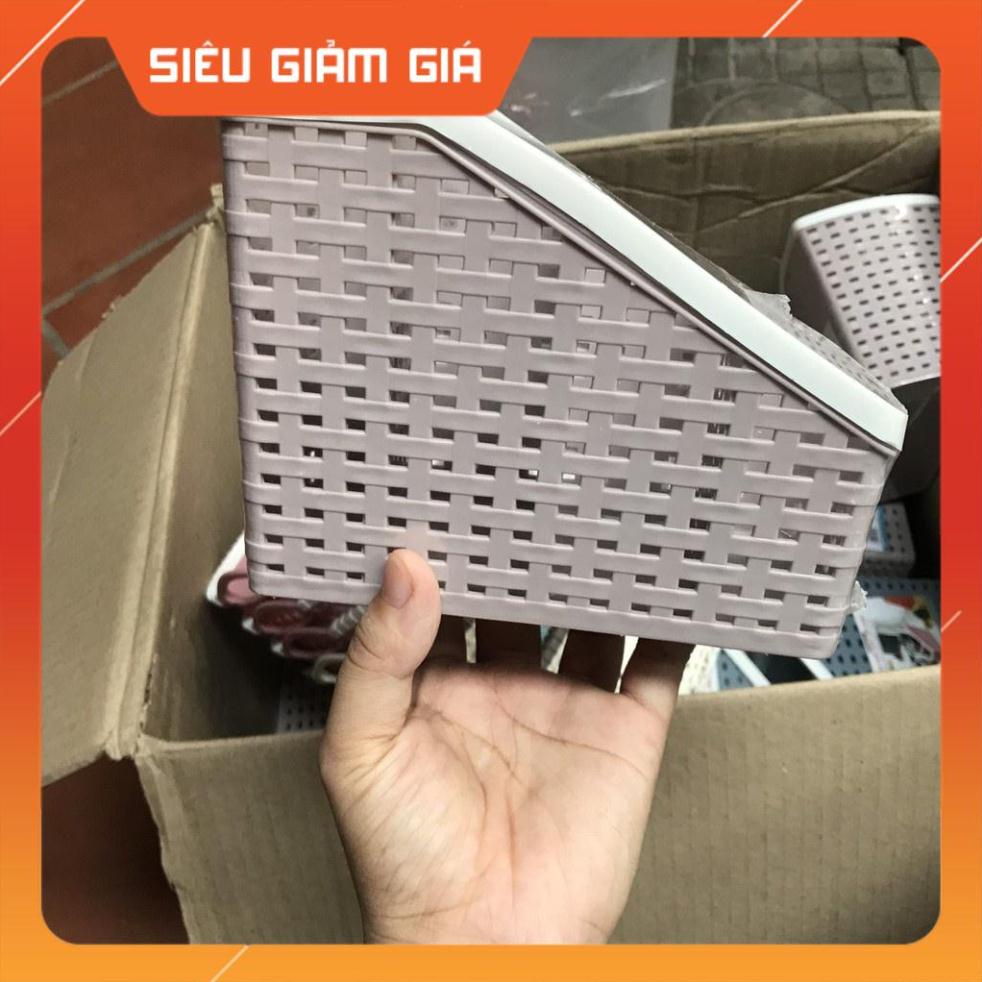 Giỏ đựng đồ đa năng, giỏ nhựa mini để bàn Việt nhật 4 ngăn nhỏ gọn tiện lợi đựng bút,đựng đồ dùng nhỏ