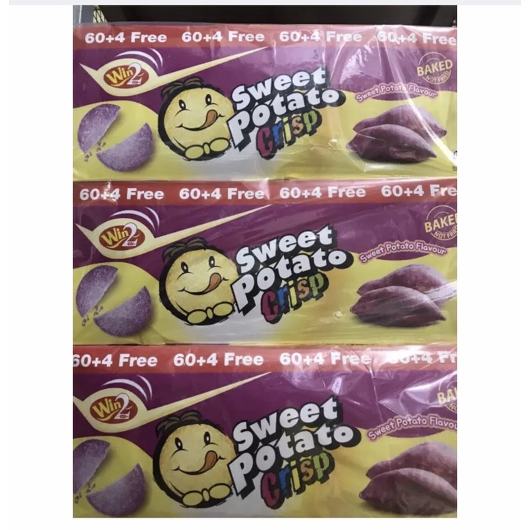 Bánh mặt cười win2 vị khoai lang hộp lớn 60gói
