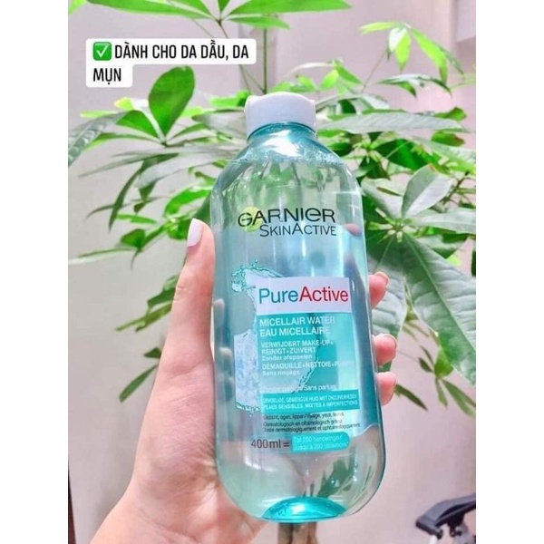 Nước tẩy trang không cồn GARNIER bản Pháp