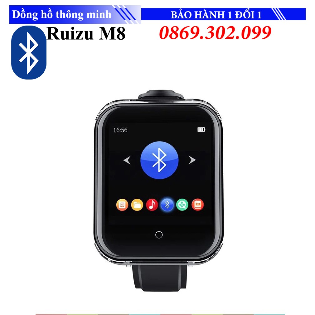 [Mã ELHACE giảm 4% đơn 300K] MÁY NGHE NHẠC THỂ THAO SMARTWATCH RUIZU M8 (8GB, BLUETOOTH)