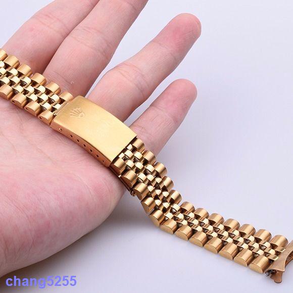 Dây Đồng Hồ ROLEX Mẫu 5 Mắt Đúc Đặc Thép Không Gỉ Dây Size 20mm